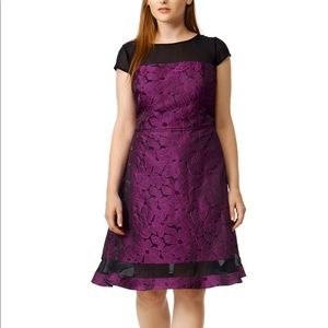 Adrianna Papell Bathed in Petals Dress